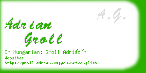 adrian groll business card